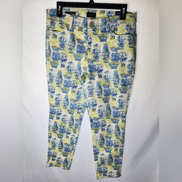 NWT Chinoiserie Cotton/Spandex Blend Size 10P Slim Ankle Jeans - Picture 2 of 9